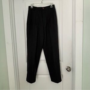 Biagio Charcoal Gray 100% Wool Trousers